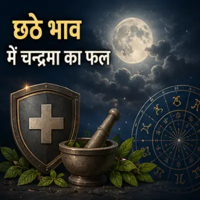 छठे भाव में चंद्रमा का फल
