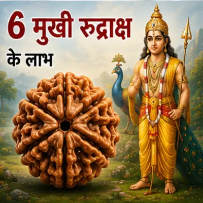छः मुखी रुद्राक्ष के लाभ
