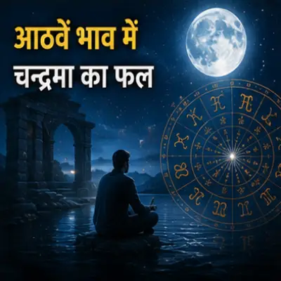 आठवें भाव में चंद्रमा का फल