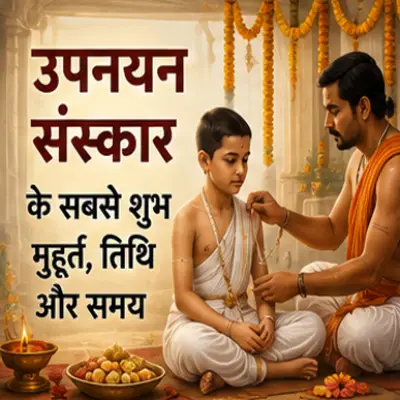 उपनयन संस्कार के सबसे शुभ मुहूर्त