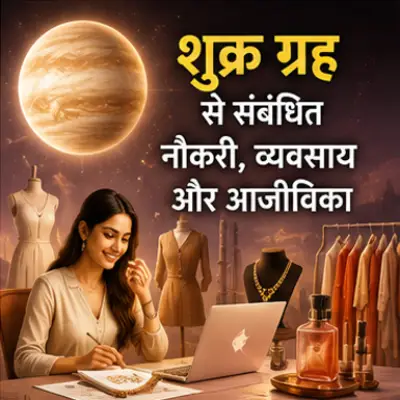 शुक्र ग्रह से संबंधित नौकरी, व्यवसाय और आजीविका